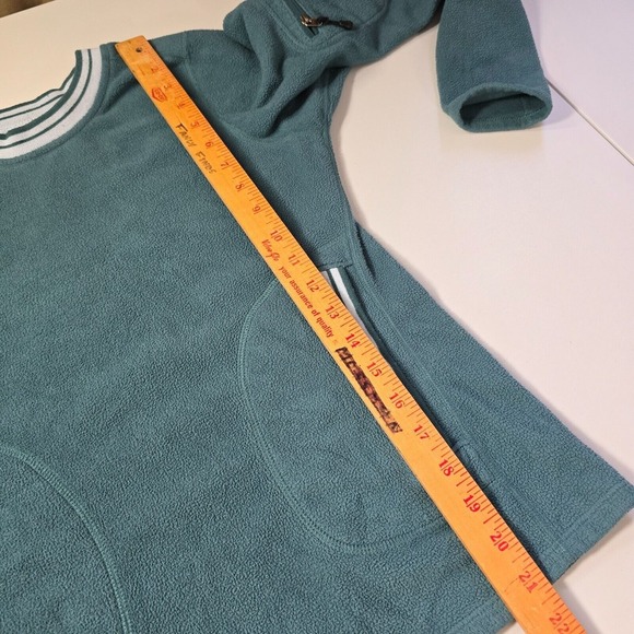 Patagonia Women Pullover Sweater Size XS Green Fleece Outdoors Hiking Pockets - Picture 9 of 11